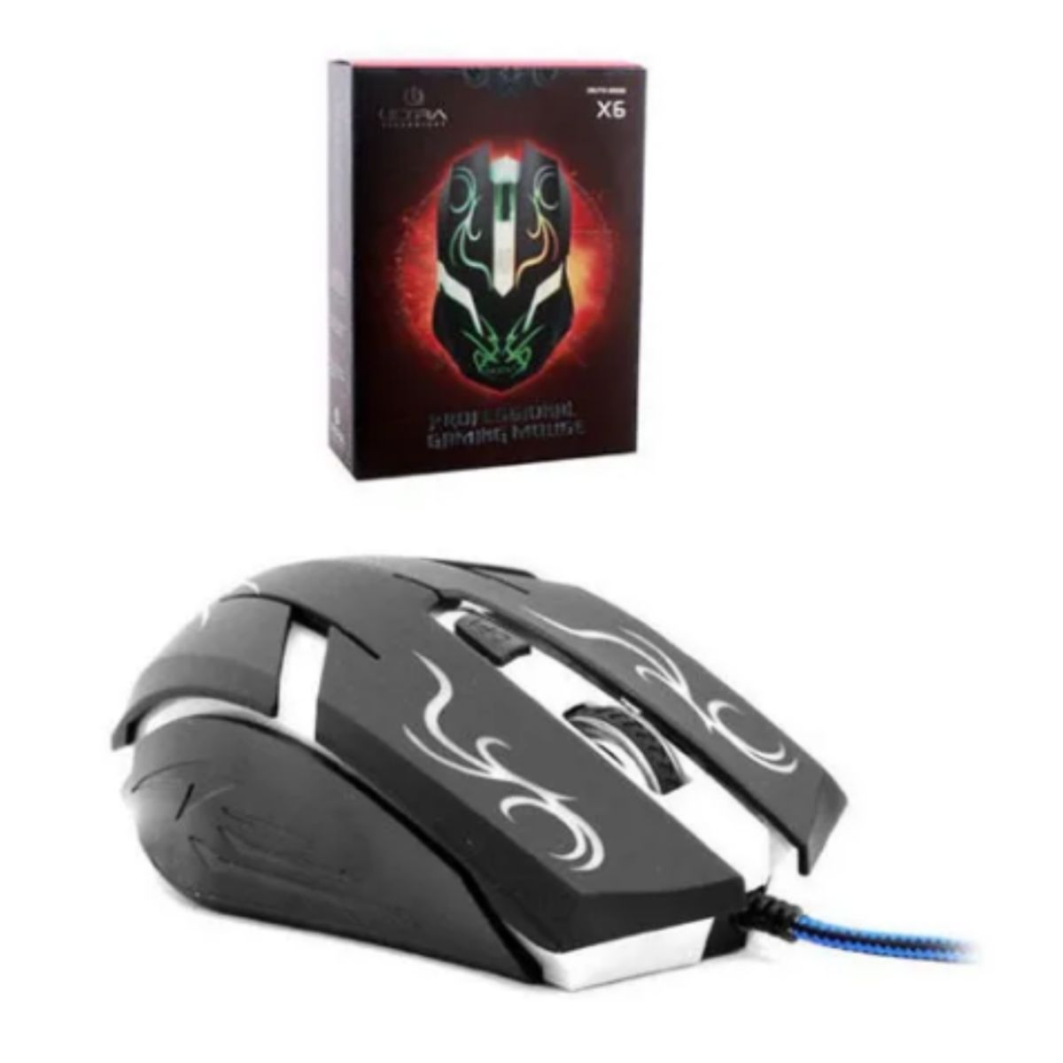 ULTRA - MOUSE  GAMER ALAMBRICO X6 BOTONES ULTRA TECHNOLOGY