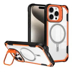 JOIGO - Carcasa Con Soporte Para iPhone 16 Pro Max Magsafe Naranja