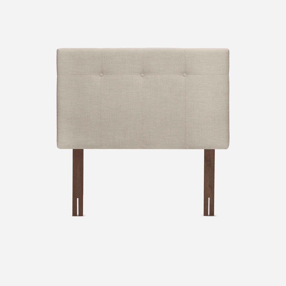 ROSEN - Cama Europea Pratta 1,5 Pl Pata Madera +Respaldo New Bennet