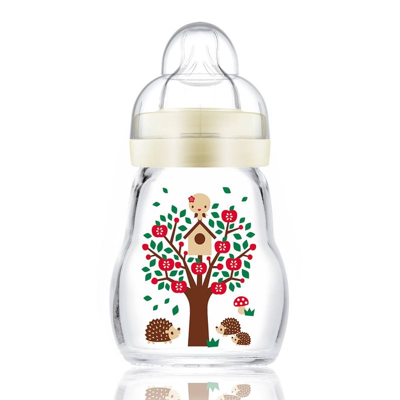 MAM - Mamadera 170 Ml Vidrio Crema Mam