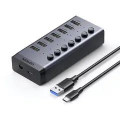 UGREEN - HUB USB-A 30 7 PORT USB-A 30 ENERGIZADO 35A MAX CM481