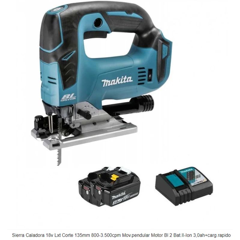 MAKITA - SIERRA CALADORA INALAMBRICA 18 V. (DJV182RFE)