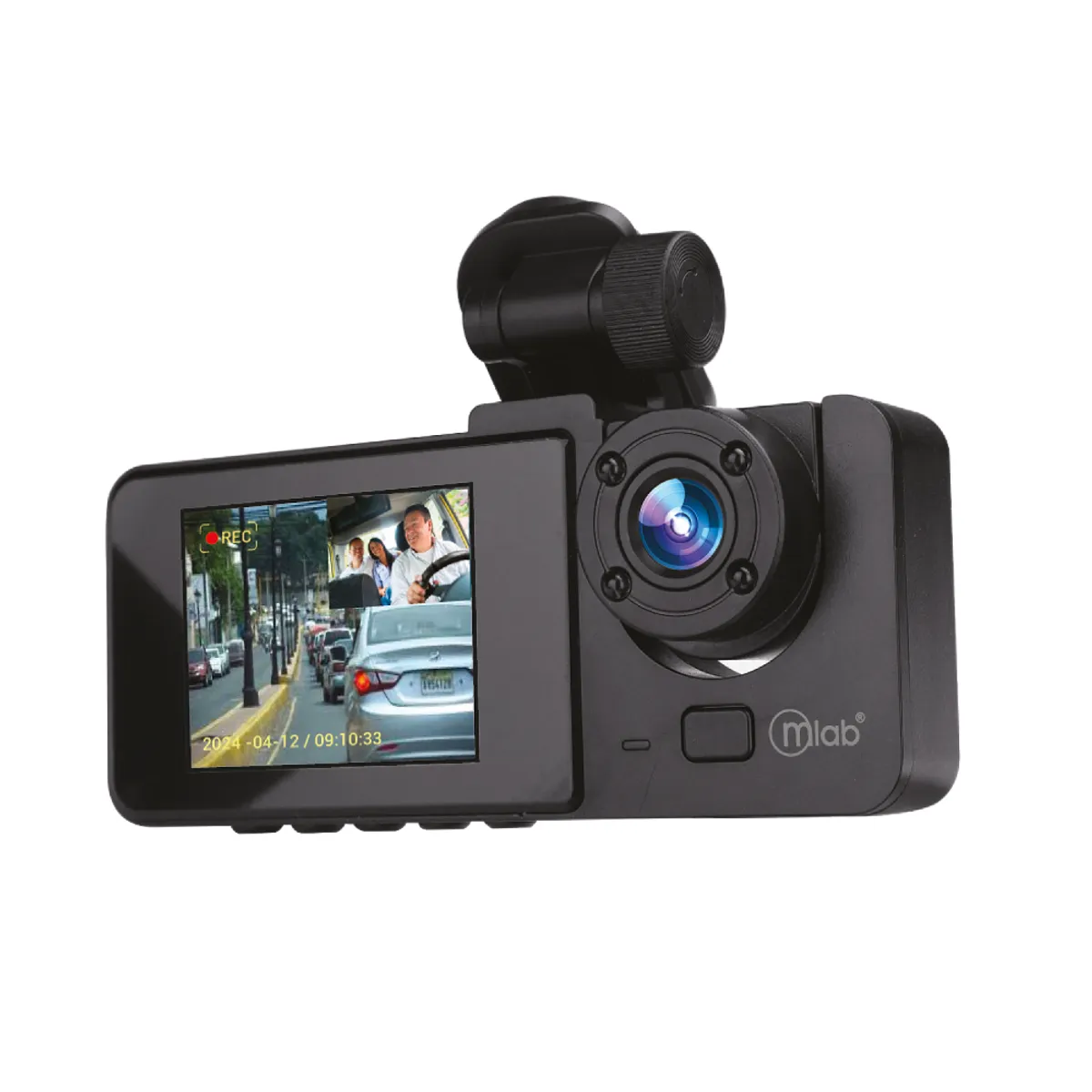 MLAB - CAMARA AUTO DVR FULL HD 2 CAMARAS FRENTE 1080P INTERIOR 720P MLAB