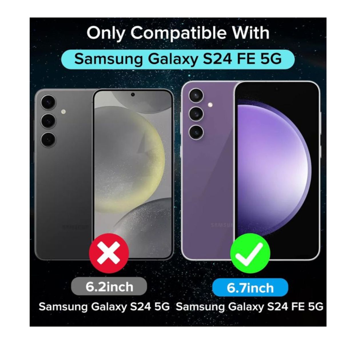 GENERICO - Carcasas Transparente Reforzado Para Samsung Galaxy S24 Fe