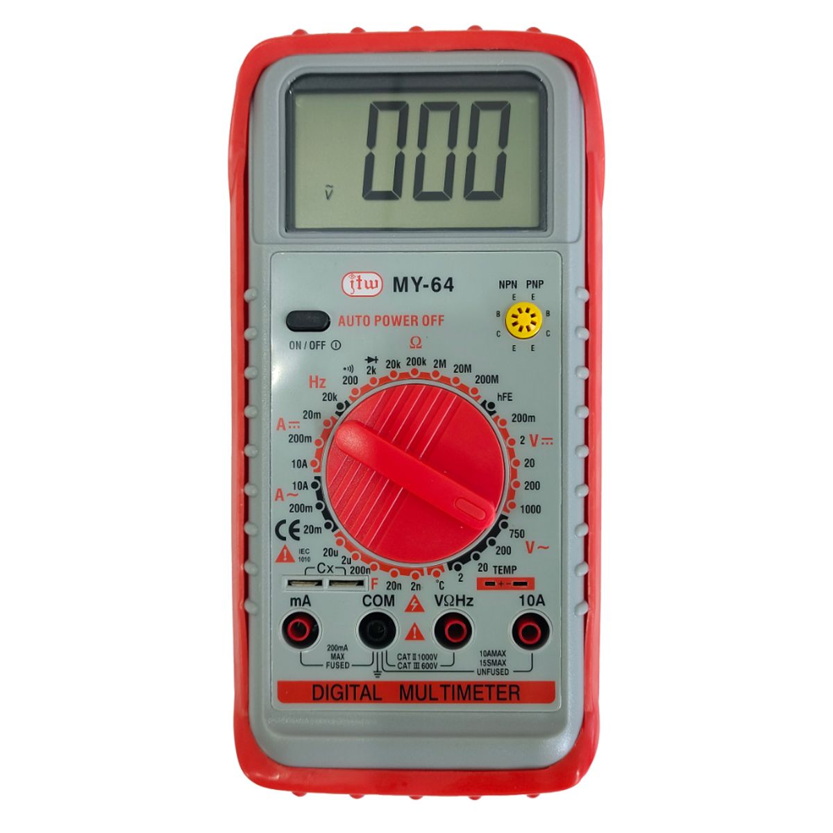 GEN - MULTITESTER DIGITAL- VOLTAJE Y CORRIENTE AC  DC  RESISTENCIA MY-64