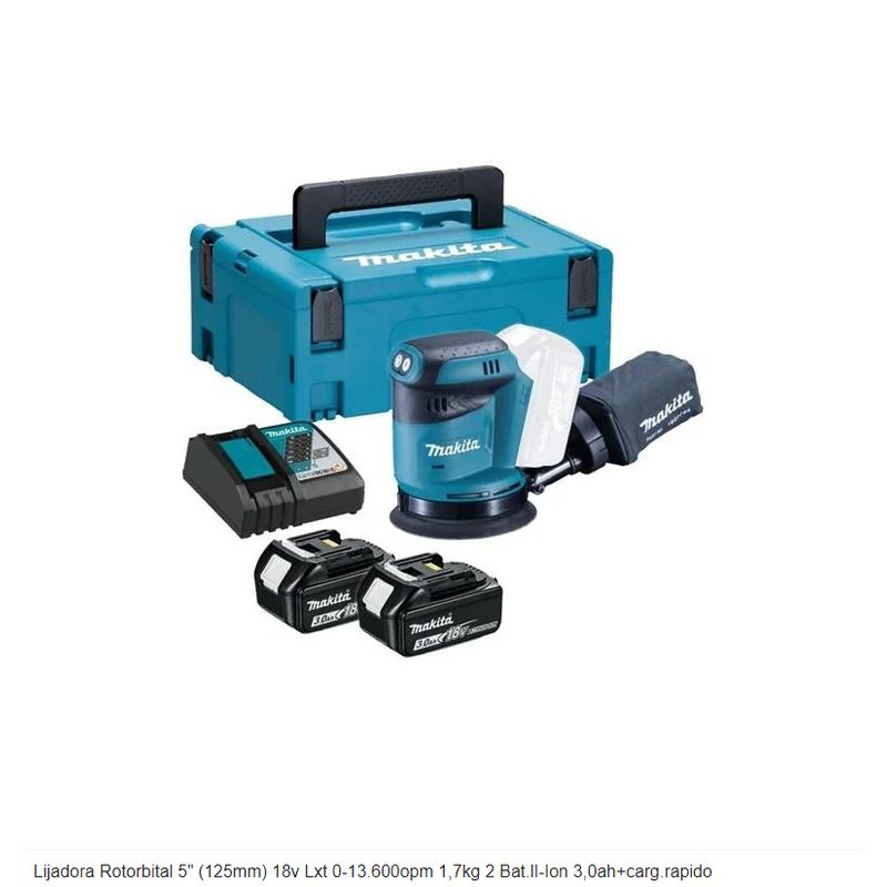 MAKITA - LIJADORA ORBITAL INALAMBRICA 18 V. (DBO180RFE)