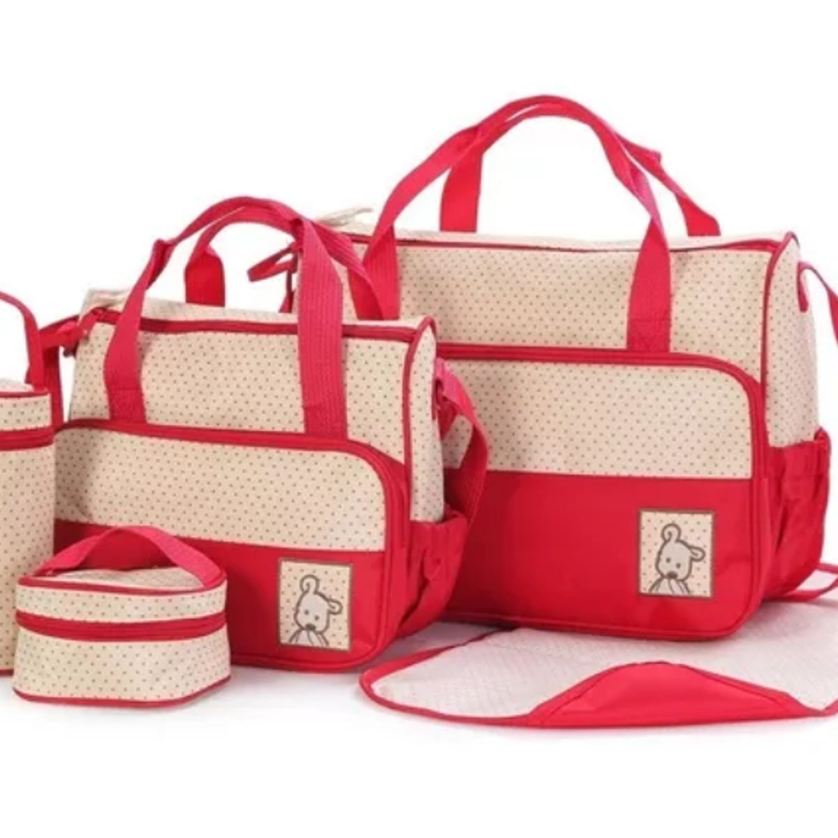 GENERICO - Bolso Maternal 5 Piezas Mudador