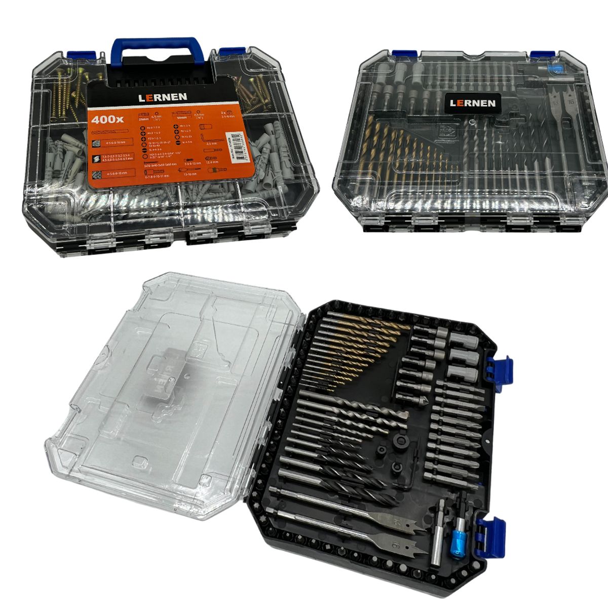 LERNEN - Kit 400 Brocas Tarugos Tornillos Lernen