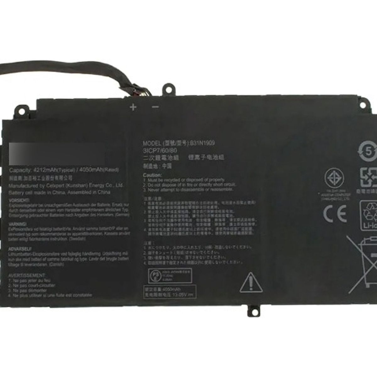 GENERICO - Batería b31n1909 Para Asus Expertbook P2 P2451fb P2451fa
