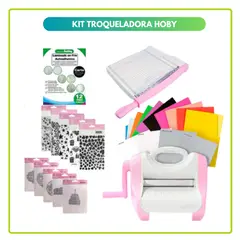 GENERICO - Troqueladora Hoby Rosada Kit full Papeleria S8