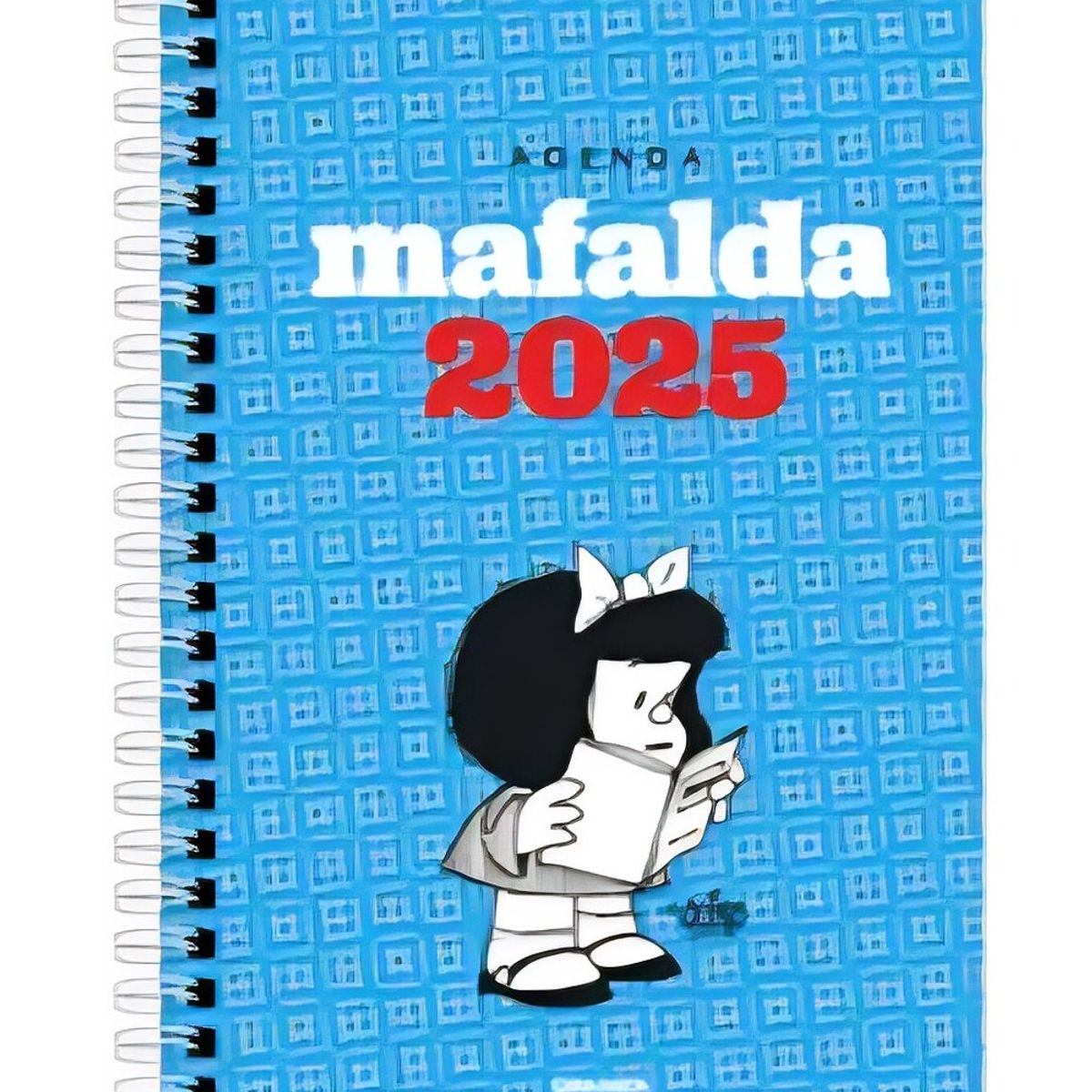 TOP10BOOKS - LIBRO Mafalda 2025 Anillada Modulos Turquesa