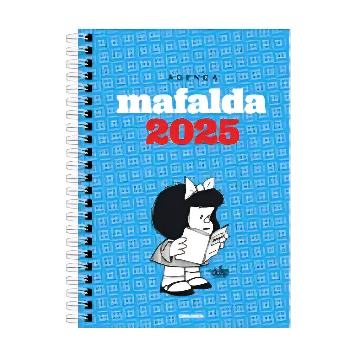 TOP10BOOKS - LIBRO Mafalda 2025 Anillada Modulos Turquesa