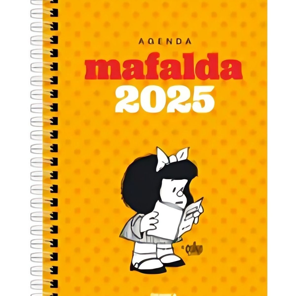 TOP10BOOKS - LIBRO Mafalda 2025 Anillada Modulos Amarilla