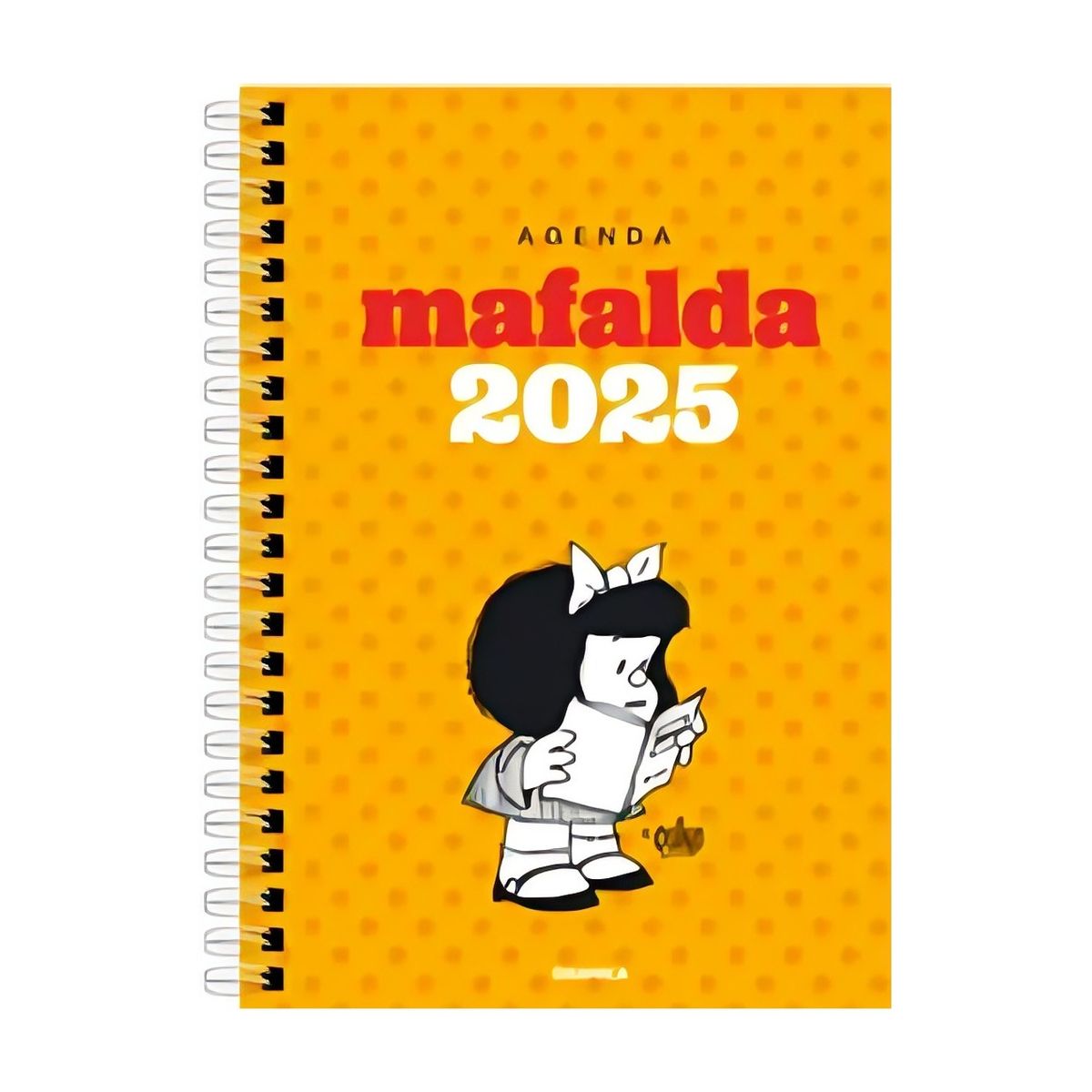 TOP10BOOKS - LIBRO Mafalda 2025 Anillada Modulos Amarilla