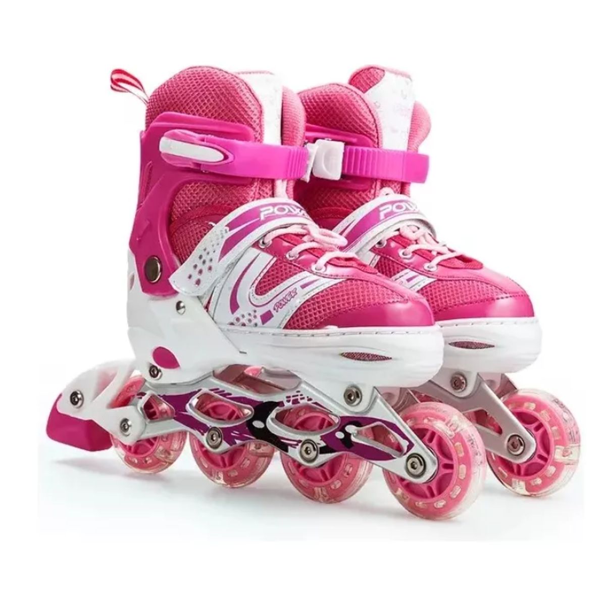 GENERICO - Patines Lineales Ruedas Mas Protección Para Niñas Talla M