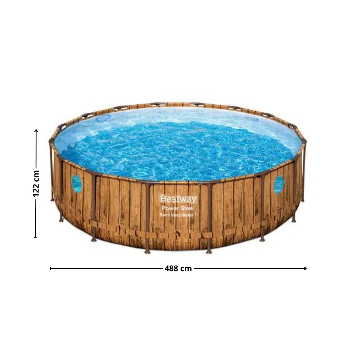 BESTWAY - Piscina estructural redonda +Bomba+Cobertor+Escalera Bestway