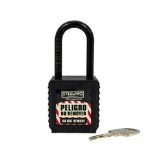 STEELPRO - Candado Dieléctrico Negro