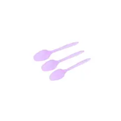 GENERICO - Cucharas Plásticas Lila 20pcs 14cm