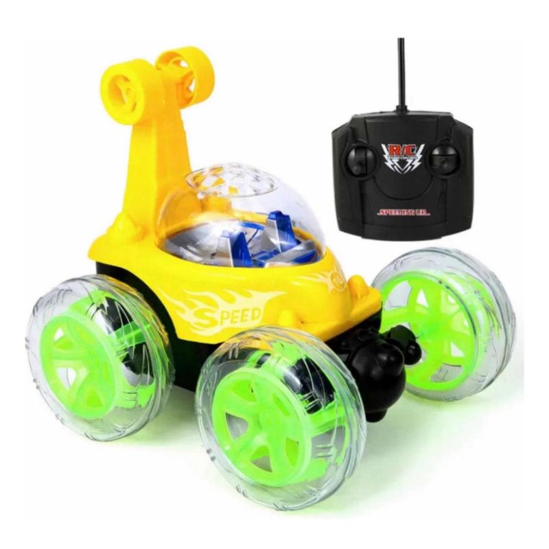 GENERICO - Auto Control Remoto Juguete Acrobático 360 Grados Para Niños Amarillo
