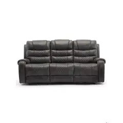 ECOMUSO - SOFA RECLINABLE 3 CUERPOS ELECTRICO HARRY GRIS