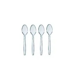 GENERICO - Cucharas Plasticas Azul 12pcs 15cm