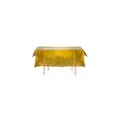 GENERICO - Mantel Dorado Tornasol Con Estrellas 137x274cm