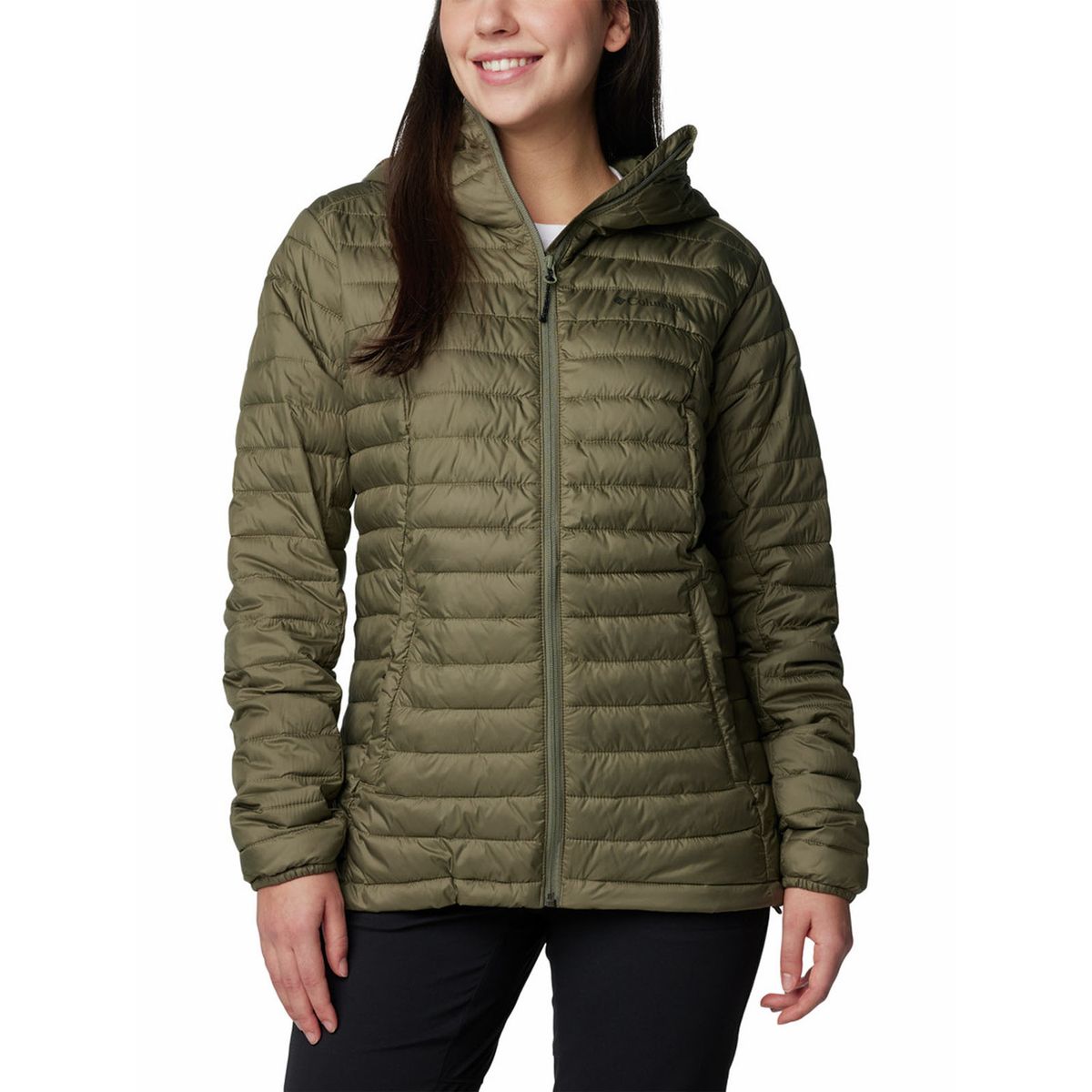 COLUMBIA - Parka Mujer Silver Falls Ii Hooded Verde COLUMBIA