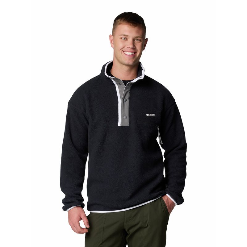 COLUMBIA - Polar Hombre Helvetia Half Snap Negro COLUMBIA
