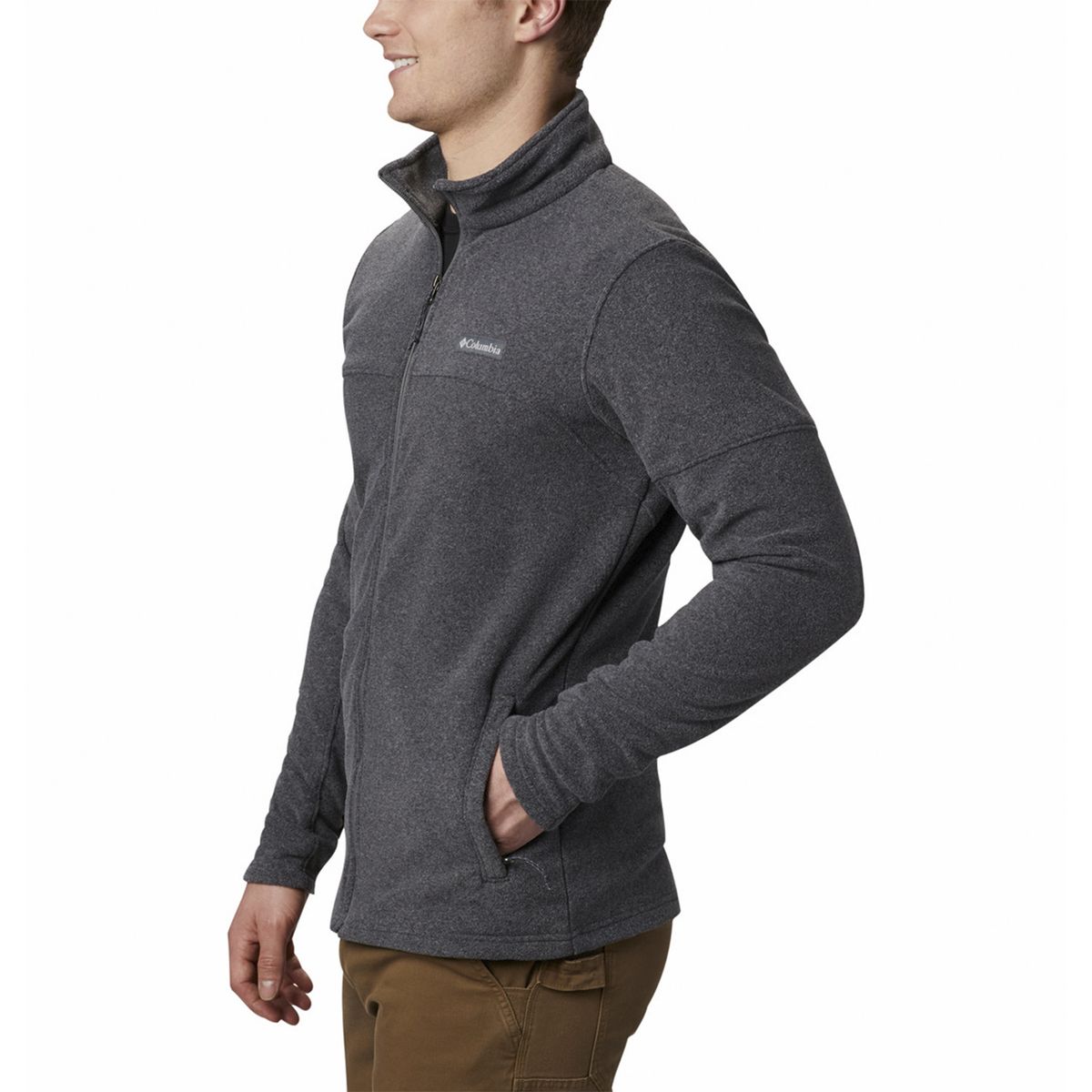 COLUMBIA - Polar Hombre Basin Trail Full Zip Gris COLUMBIA