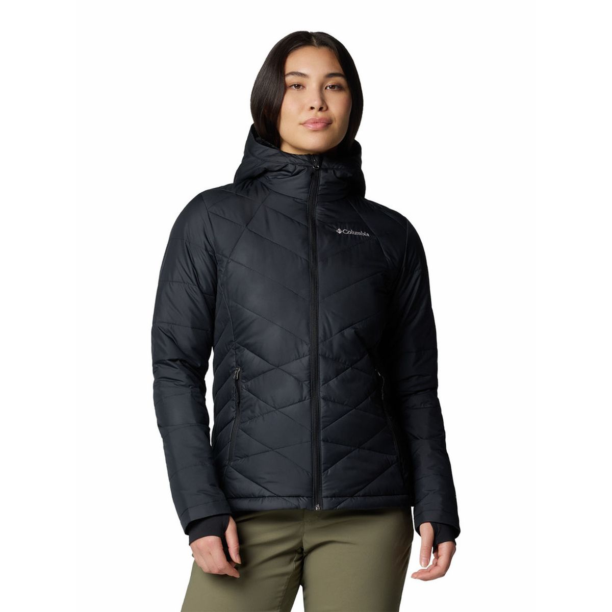 COLUMBIA - Parka Mujer Heavenly Hooded Negro COLUMBIA