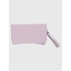 HUSH PUPPIES - Cartera Italiana Cuero Bianca Cross Morado