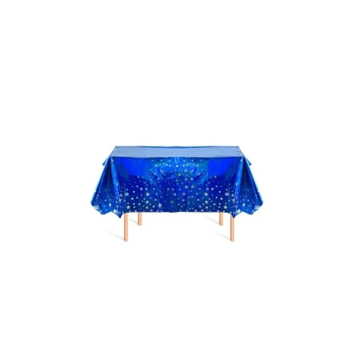 GENERICO - Mantel Azul Tornasol Con Estrellas 137x274cm