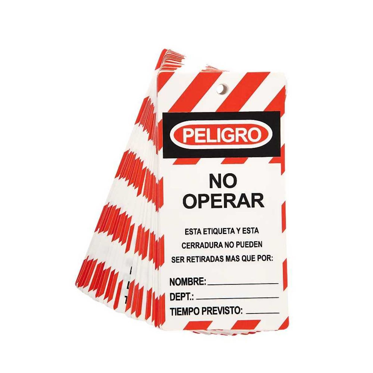 STEELPRO - Tarjeta No Operar Pack 25 unidades