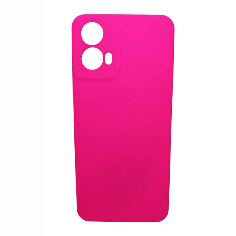 GENERICO - Protector Carcasa Silicona para Motorola Moto G34 Fucsia