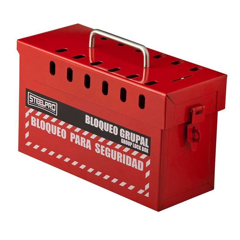STEELPRO - Caja de Bloqueo Grupal Roja