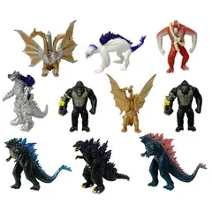 GENERICO - Figuras Godzilla Y Kong El Nuevo Imperio Colección 10 Piezas