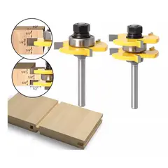 GENERICO - Fresa Madera Ensamble O Machimbrado Vástago ¼