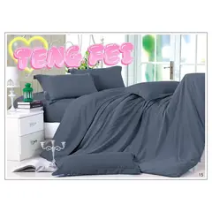 GENERICO - JUEGO DE SÁBANA UNICOLOR 2p