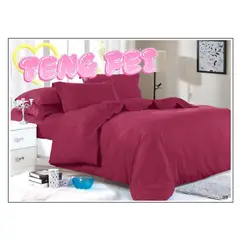 GENERICO - JUEGO DE SÁBANA UNICOLOR 2p