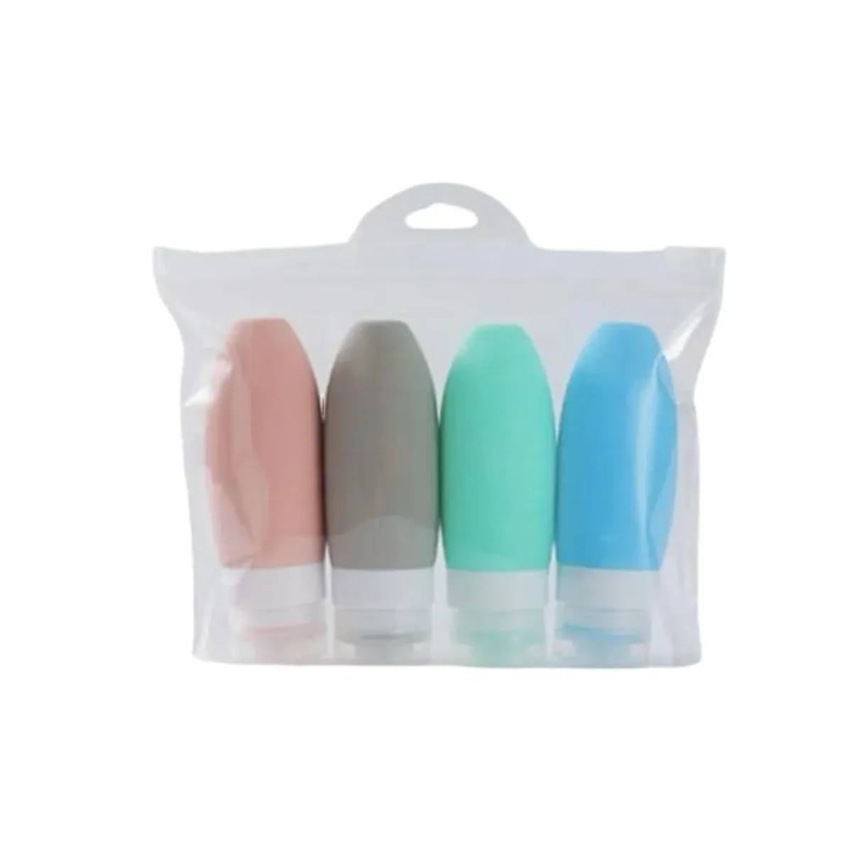 GENERICO - Kit De Viaje X4 Botellas De Silicona Dispensadores 90ml