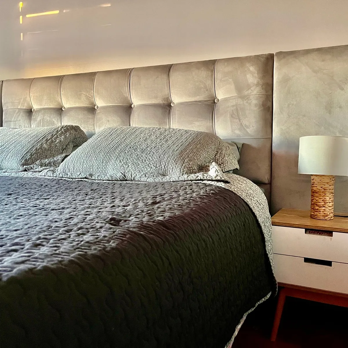 GENERICO - Respaldo doppi bottoni EXTRA LARGO super king