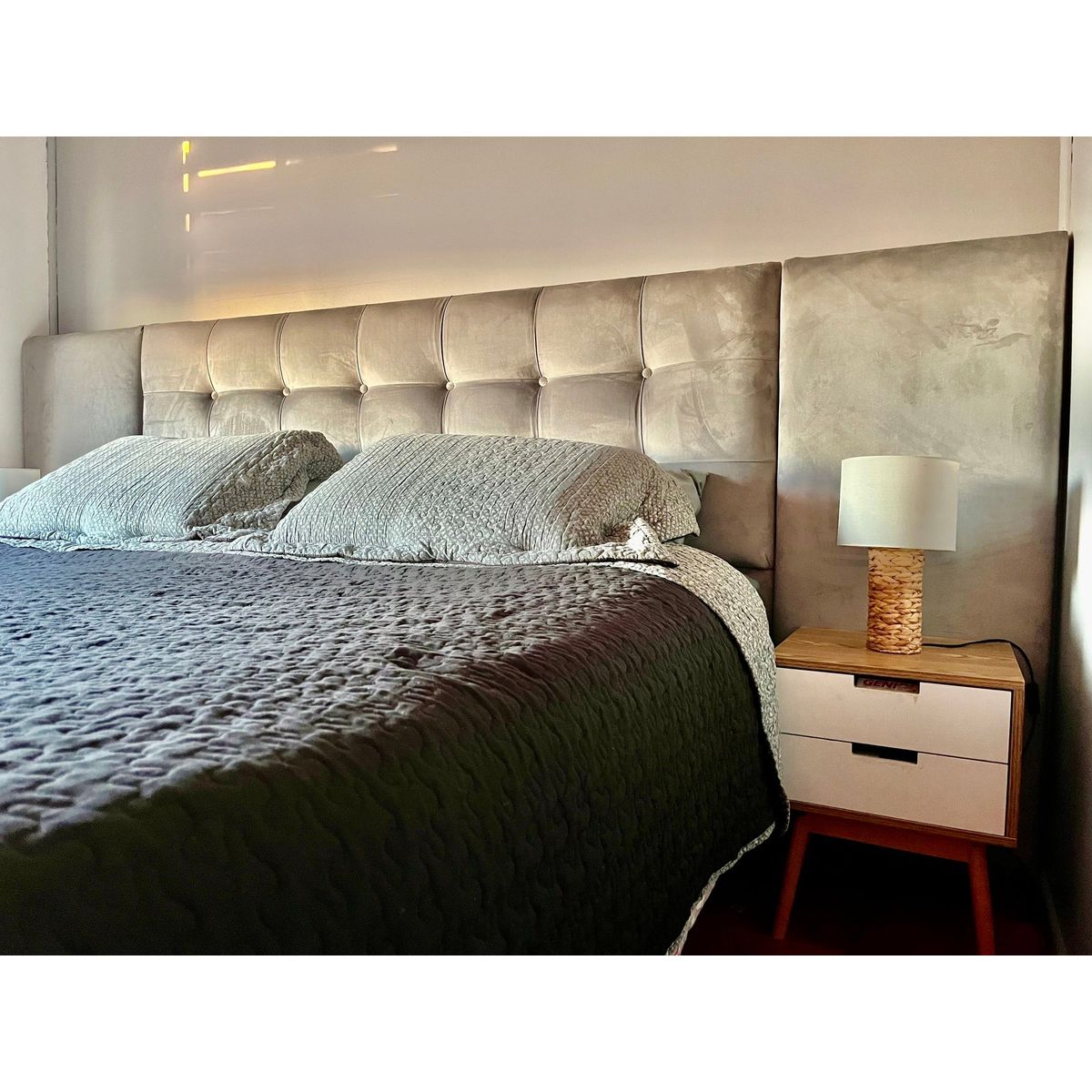 GENERICO - Respaldo doppi bottoni EXTRA LARGO super king