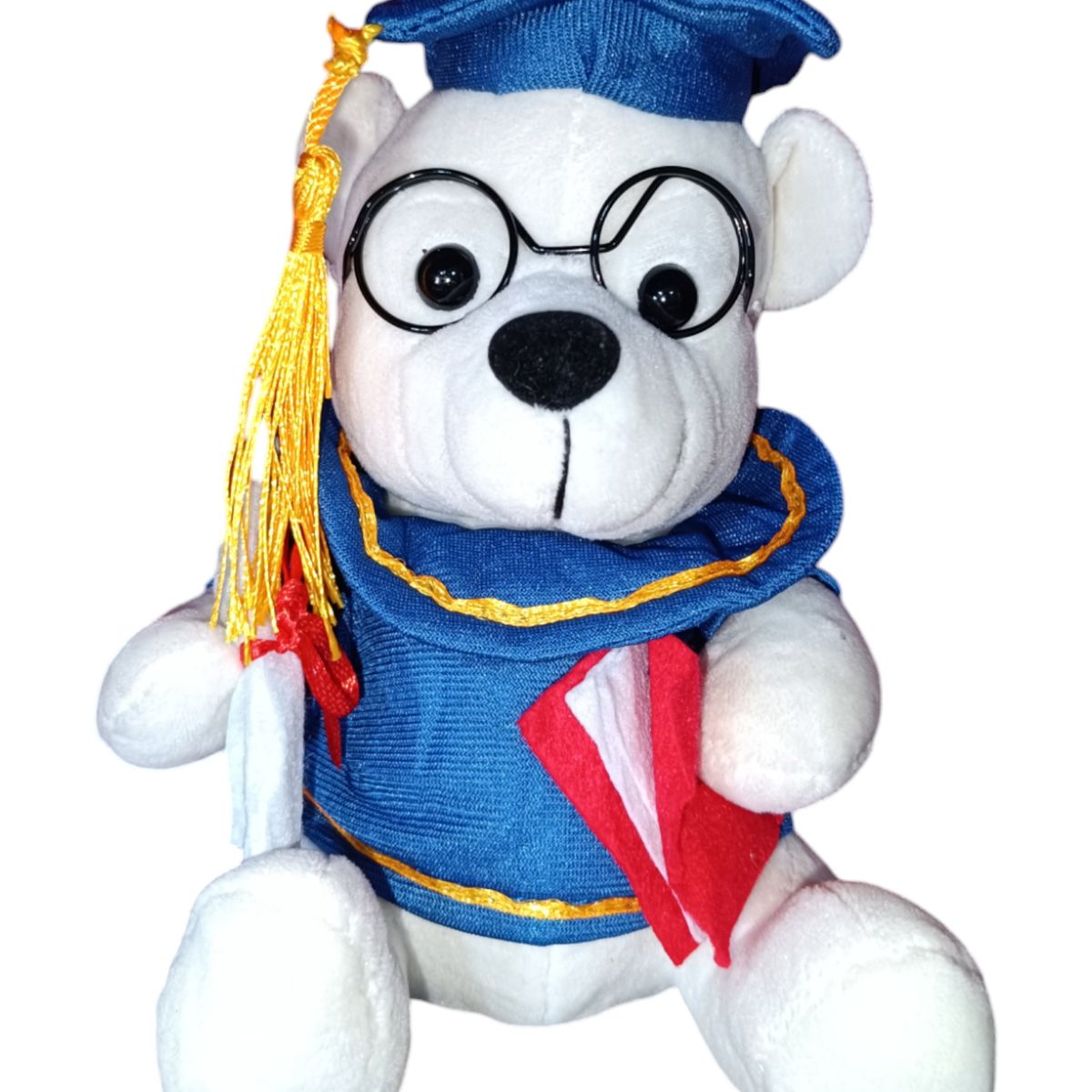 GENERICO - Osito Graduado, Peluche De Graduación, Oso azul 20 cm.