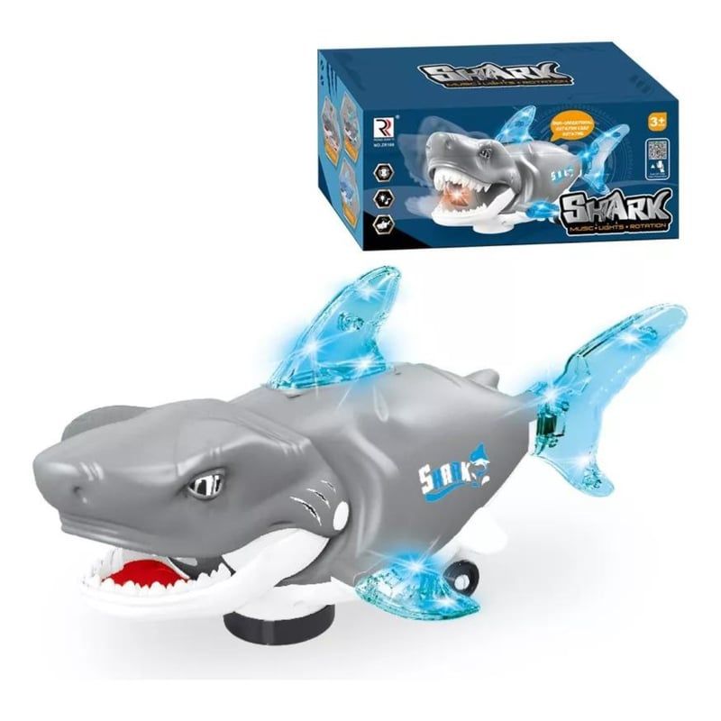 GENERICO - Tiburón A Batería Roboshark Con Luces Y Sonido