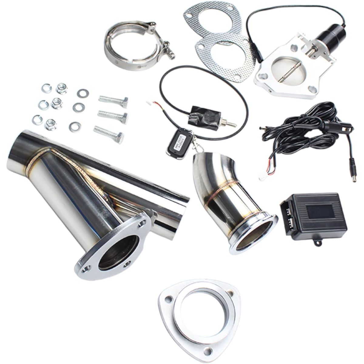 KUANGYE - Cut Out 2 PuLG Exhaust Escape Libre + Control Remoto