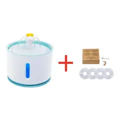 GENERICO - Fuente Dispensador Agua Eléctrico Bebedero Gatos + 4 filtros
