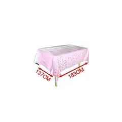 GENERICO - Mantel Rosa Con Estrellas 137x183cm