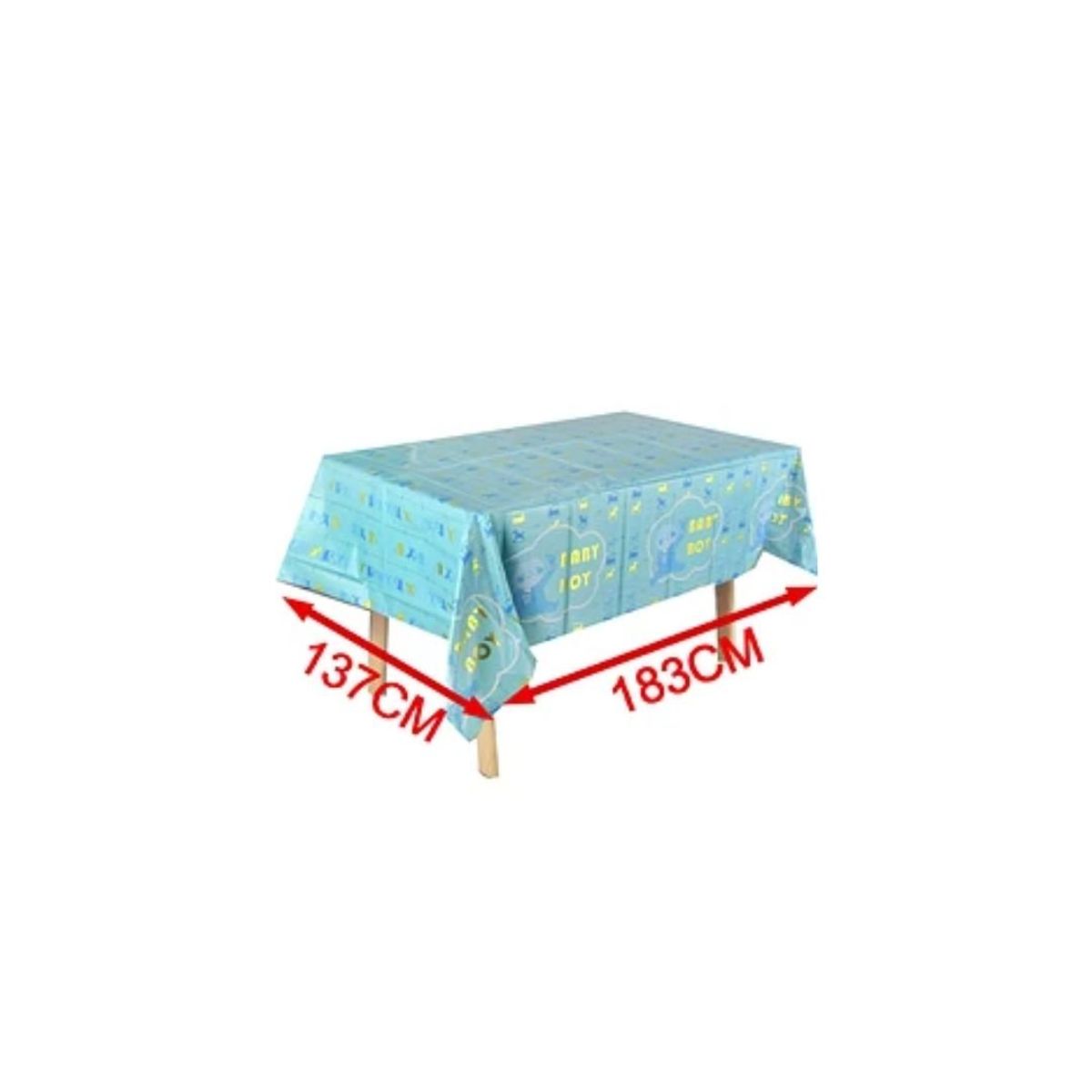 GENERICO - Mantel Plastico Baby Boy Azul 137x183cm