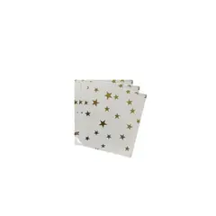 GENERICO - Servilletas De Papel Estrellas Doradas 16pcs 33x33cm