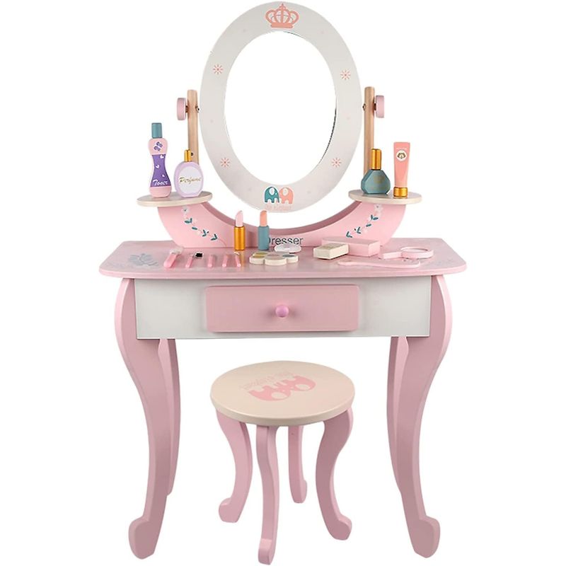 KUANGYE - Tocador Infantil Para Niñas Y Niños Rosado
